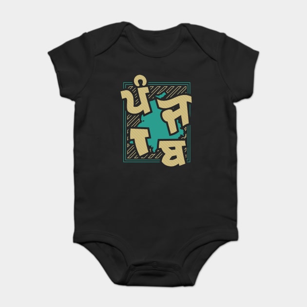 PUNJAB IN BIG FONTS Baby Bodysuit by PUNJABISTYL